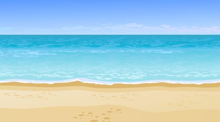 Realistic beautiful sea view