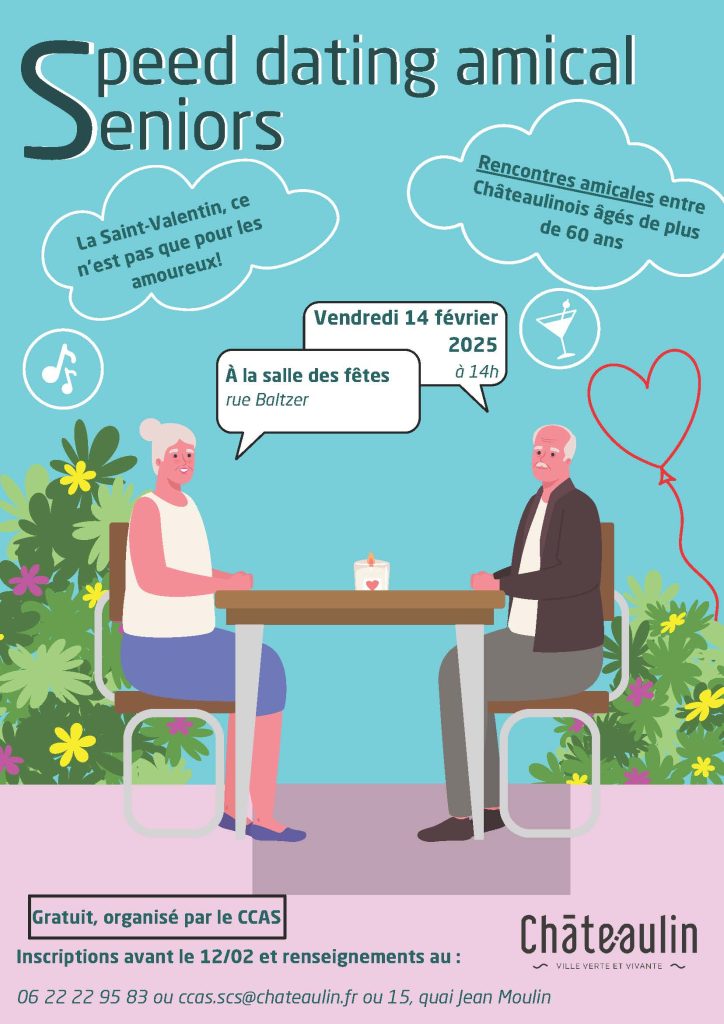 Affiche speed dating salle des fetes