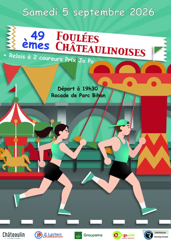 Foulées Châteaulinoises 2026 Affiche