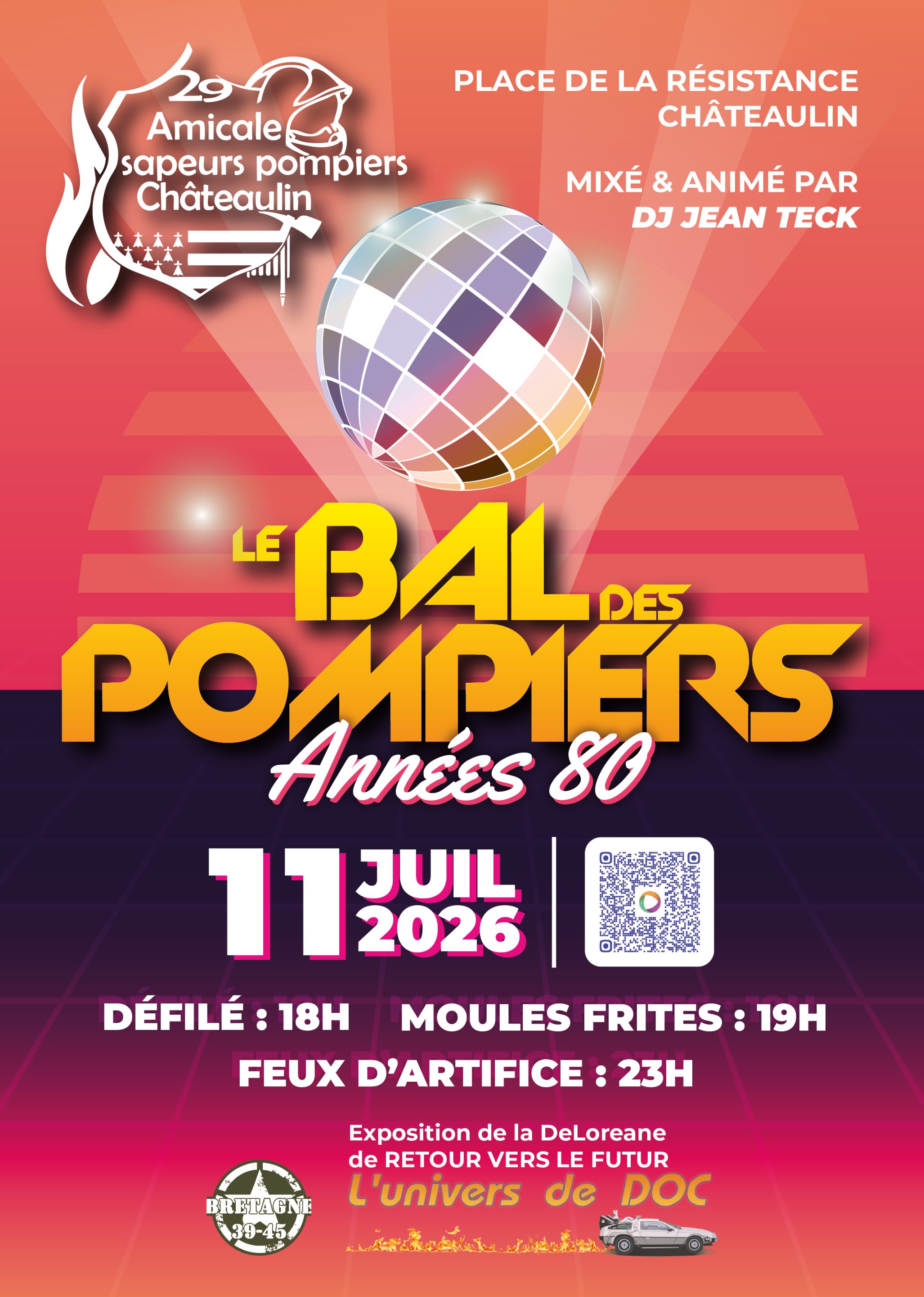 Pompiers Chateaulin bal affiche 2026