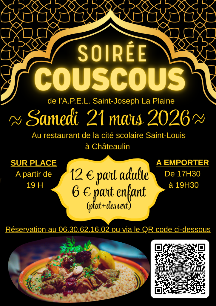 Soirée couscous St Joseph La Plaine