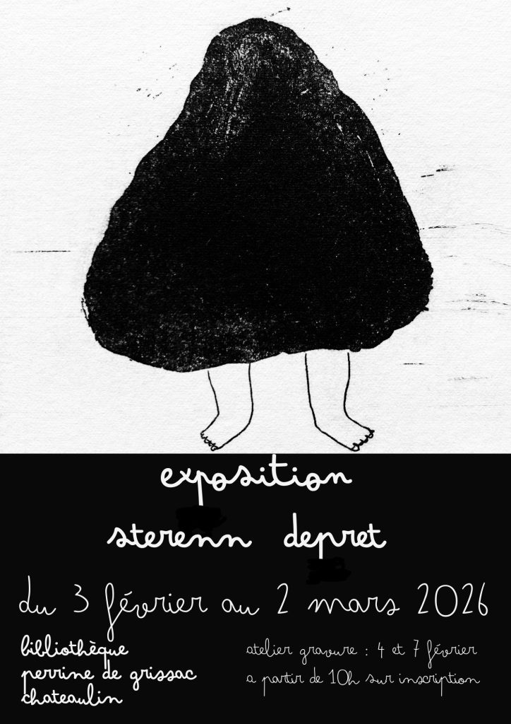 affiche expo bibliothèque Sterenn Depret